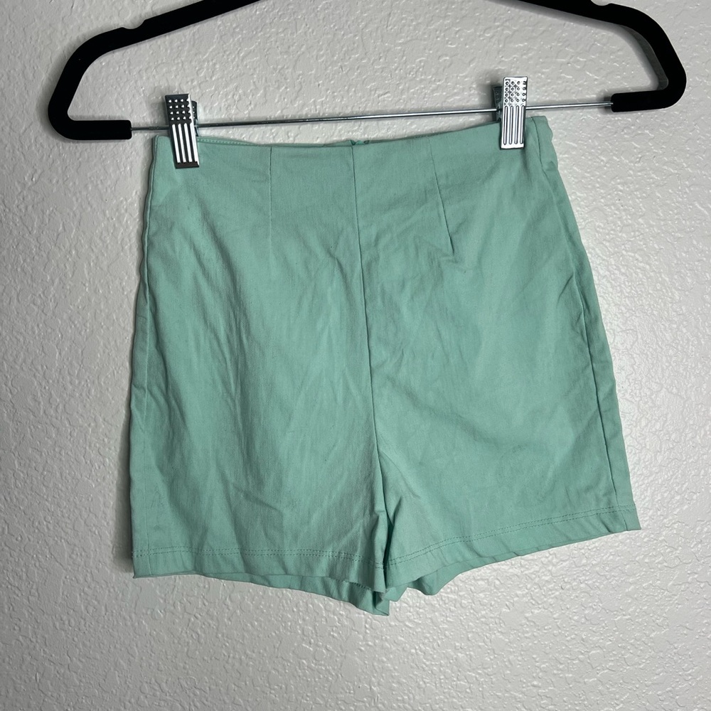 Kirra Mint High Waisted Retro Shorts